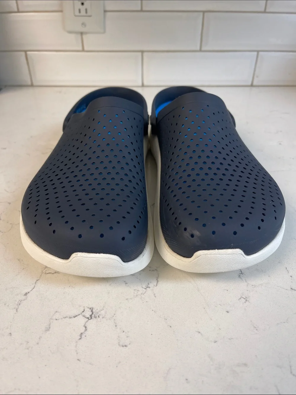 Crocs Literide Clog Navy Blue 204592 Men’s Size 13 Slip-ons Boat Shoes